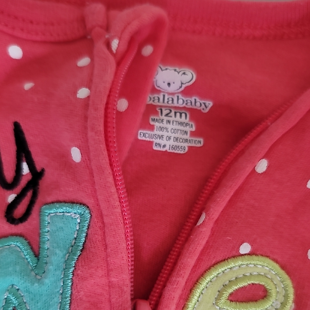 Balababy Pink Polka Dot Baby Onesie